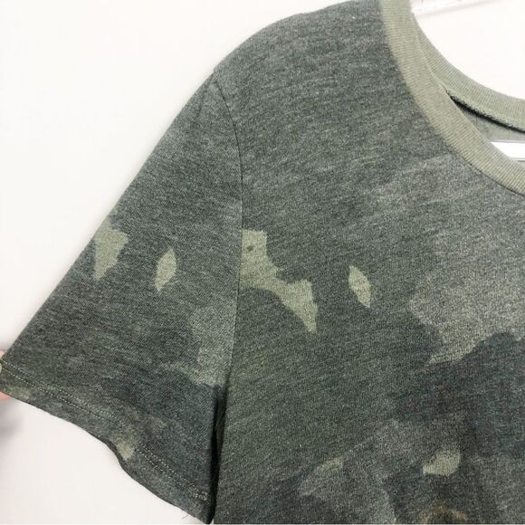 ALTERNATIVE | Short Sleeve Camouflage Tee Tie Knot Front Detail Women’s Size XL - Picture 3 of 8
